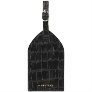 Whistles Shiny Croc Luggage Tag